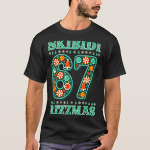 6 7 Christmas Skibidi Rizzmas 67 Meme Gen Alpha Sl T-Shirt