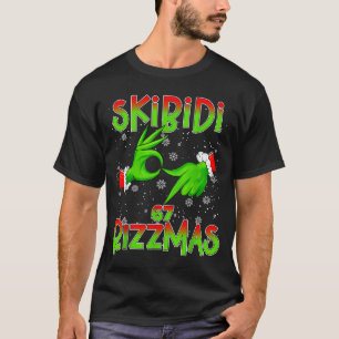 6 7 Christmas Skibidi Rizzmas 67 Meme Gen Alpha Sl T-Shirt
