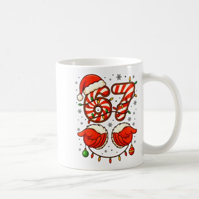 6-7 Christmas Squad Funny 67 Six Seven Meme Xmas 6 Coffee Mug (Right)