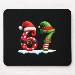 6-7 Christmas Squad Funny 67 Six Seven Meme Xmas 6 Mouse Pad