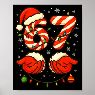 6-7 Christmas Squad Funny 67 Six Seven Meme Xmas 6 Poster