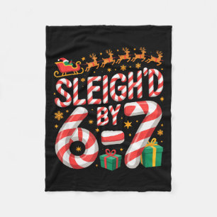 6-7 Christmas Ugly Sweater Six Seven Xmas 67 Meme Fleece Blanket