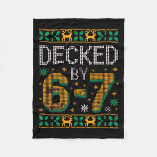 6-7 Christmas Ugly Sweater Six Seven Xmas 67 Meme Fleece Blanket