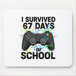 6 7 Days Of School Meme Funny Video Game Control T Mouse Pad