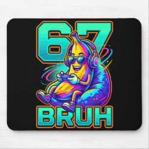 6 7 Funny Banana Gamer 67 Bro Controller Gaming Mouse Pad