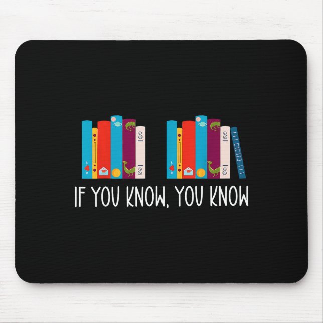 6 7 Funny If You Know You Know 6 7 Reading Teacher Mouse Pad (Front)
