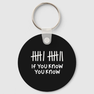 6 7 Funny If You Know You Know Tally Marks Six Sev Key Ring