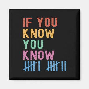 6 7 Funny If You Know You Know Tally Marks Six Sev Magnet