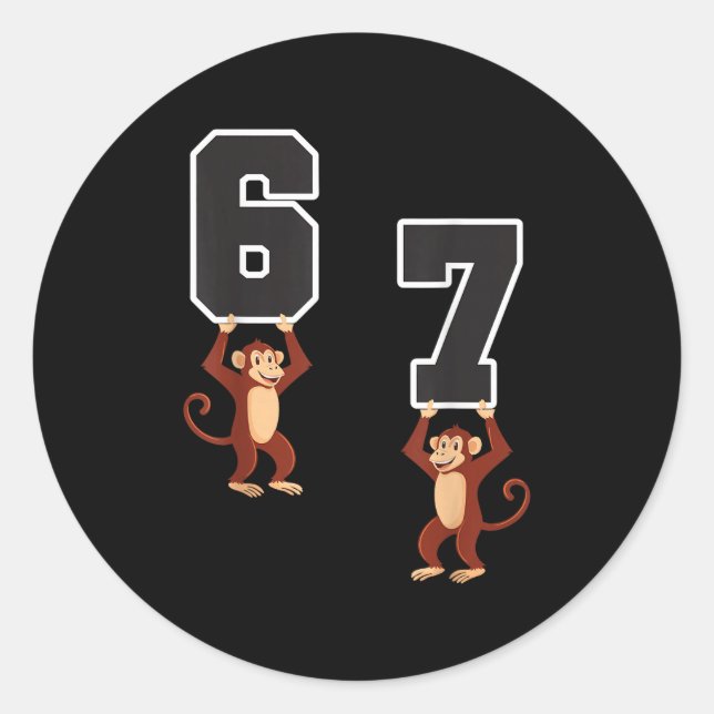 6 7 Funny Matching Teachers Halloween Costume Monk Classic Round Sticker (Front)