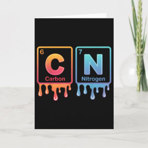 6 7 Funny Science Chemistry Teacher Periodic Table Card