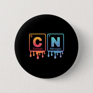 6 7 Funny Science Chemistry Teacher Periodic Table Cm Round Badge