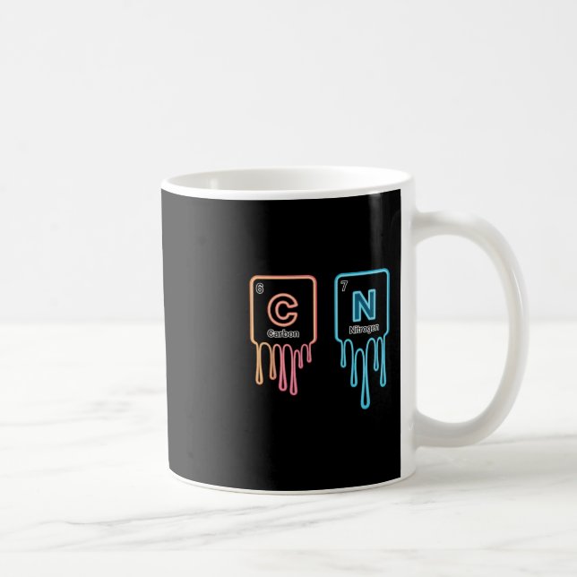 6 7 Funny Science Chemistry Teacher Periodic Table Coffee Mug (Right)
