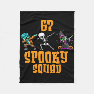 6 7 Halloween 67 Meme Six Seven 6 7 Spooky Squad H Fleece Blanket