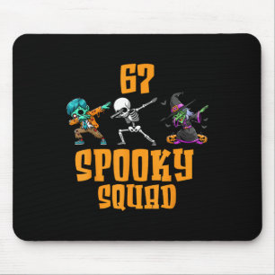 6 7 Halloween 67 Meme Six Seven 6 7 Spooky Squad H Mouse Pad