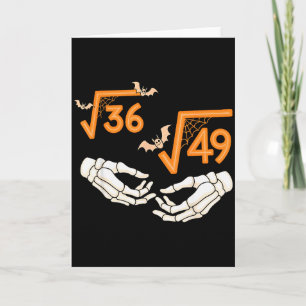 6 7 Halloween Math Square Root 67 Meme Gen Alpha S Card