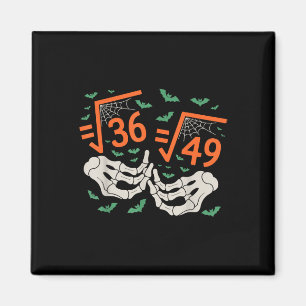 6 7 Halloween Math Square Root 67 Meme Gen Alpha S Magnet