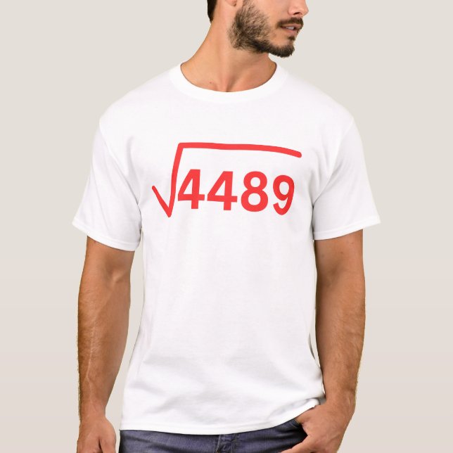 6 7 meme 4489 funny maths  T-Shirt (Front)