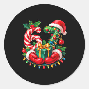 6 7 Meme 67 Gen Alpha 6-7 Hands Family Christmas  Classic Round Sticker