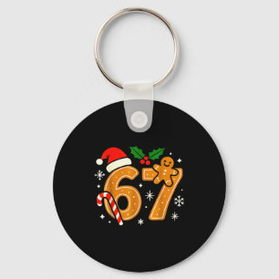 6 7 Meme Christmas Shirt 67 Six Seven Cookies Ging Key Ring
