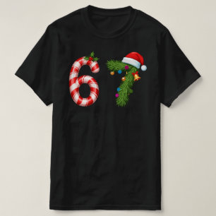 6 7 Meme Christmas Six Seven Funny Meme T-Shirt