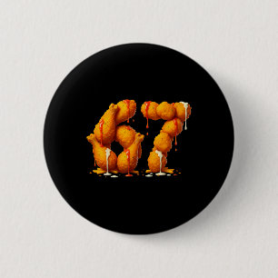 6 7 Meme Fried Chicken 67 Pyjamas Kids Six Seven B Cm Round Badge