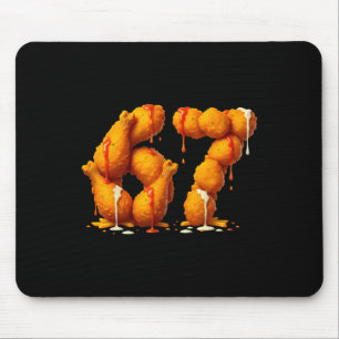 6 7 Meme Fried Chicken 67 Pyjamas Kids Six Seven B Mouse Pad