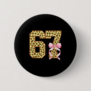 6-7 Meme Leopard Cheetah Cool Six-seven Funny 67 G 6 Cm Round Badge
