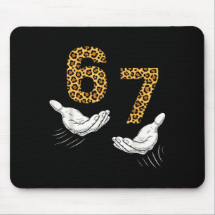 6-7 Meme Leopard Cheetah Cool Six-seven Funny  Mouse Pad
