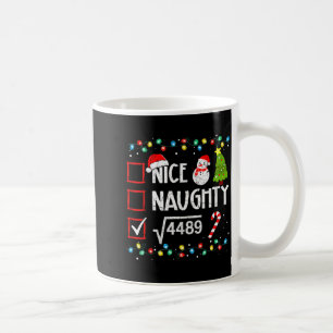 6-7 Meme Nice Naughty 67 Christmas Brain Rot Funny Coffee Mug