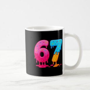 6 7 Meme Six Seven Ice Cream Drip  Coffee Mug