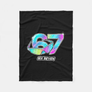 6 7 Meme Six Seven Sungles Gen Alpha Funny Design Fleece Blanket