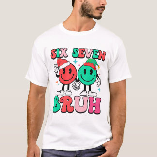 6 7 Meme Six Seven Xmas Funny 67 Christmas Boys Gi T-Shirt