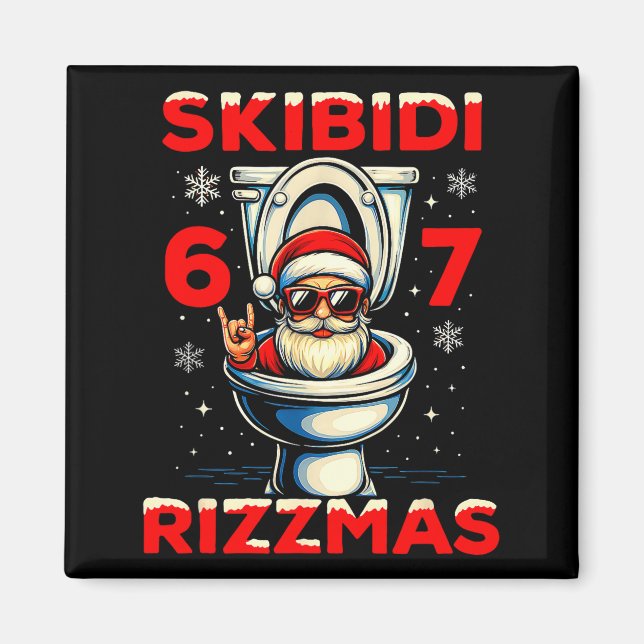 6-7 Meme Slang Christmas Nice Naughty 67 Funny  Magnet (Front)