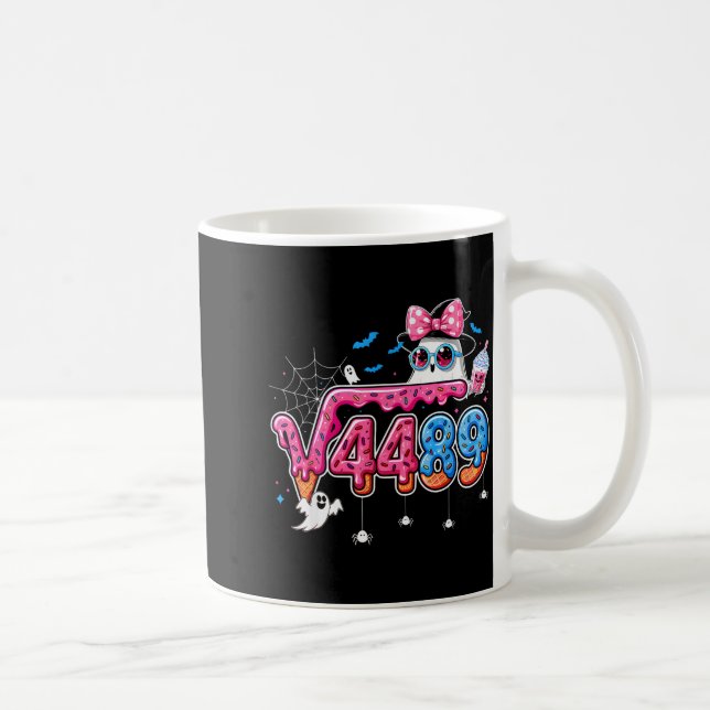 6 7 Meme Square Root 4489 Slang Math Teacher Hallo Coffee Mug (Right)