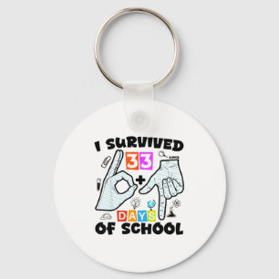 6 7 Meme Teacher I Survived 67+33 Days Of School S Key Ring