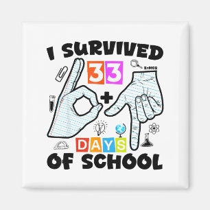 6 7 Meme Teacher I Survived 67+33 Days Of School S Magnet