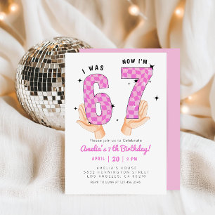 6 7 Meme Trend Six Seven Birthday  Invitation