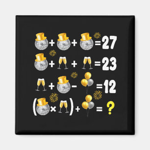 6-7 New Year 2026 New Years Eve Party Supplies Mat Magnet