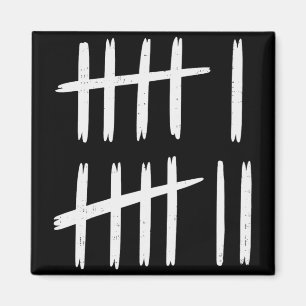 6 7 Number 67 Six Seven Tally Marks Meme Mens Boys Magnet