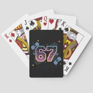 6 7 Six Seven Gaming Gen Z Alpha Meme Slang  Playing Cards