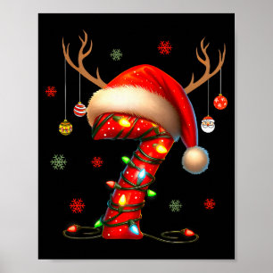 6 7 Six Seven Gen Z Alpha Merry Christmas Holiday Poster