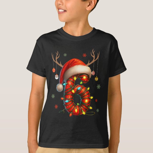 6 7 Six Seven Gen Z Alpha Merry Christmas Holiday  T-Shirt (Front)