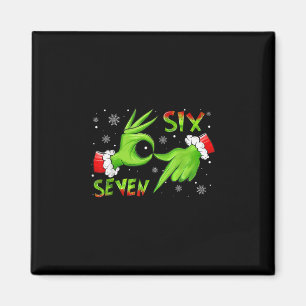 6 7 Six Seven Hand Gen Z Alpha Meme Slang Xmas Chr Magnet