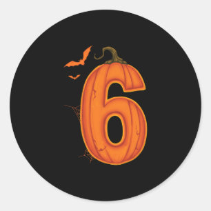 6 7 Six Seven Meme Couple Matching Halloween Costu Classic Round Sticker