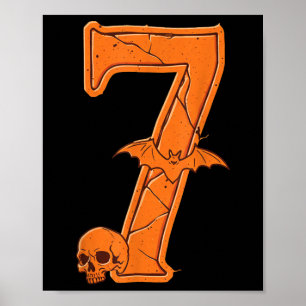 6 7 Six Seven Meme Couple Matching Halloween Costu Poster