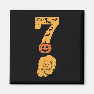 6 7 Six Seven Meme With Hand Spider Web Halloween Magnet