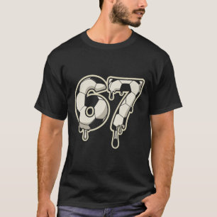 6 7 Soccer Byll Drip Graphic Six Seven Meme  T-Shirt
