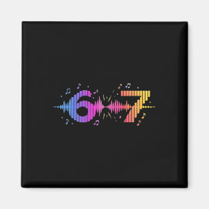 6 7 Soundwave Meme Design Music Rhythm Transition Magnet