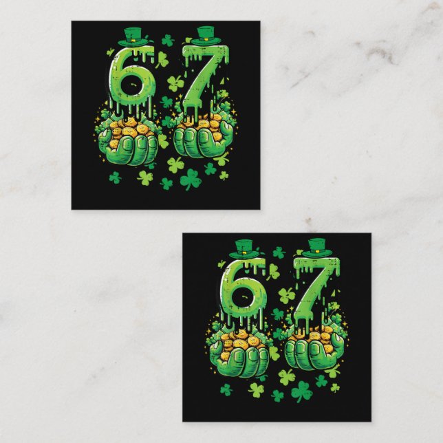 6 7 St Patricks Day Card (Front/Back)