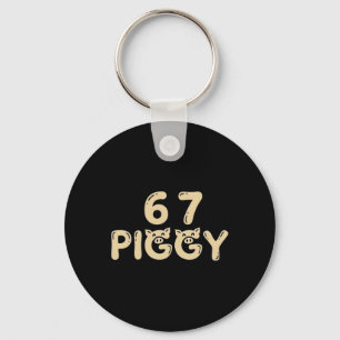 6 7 Trump Quiet Piggy Funny Political Meme Pig Lov Key Ring